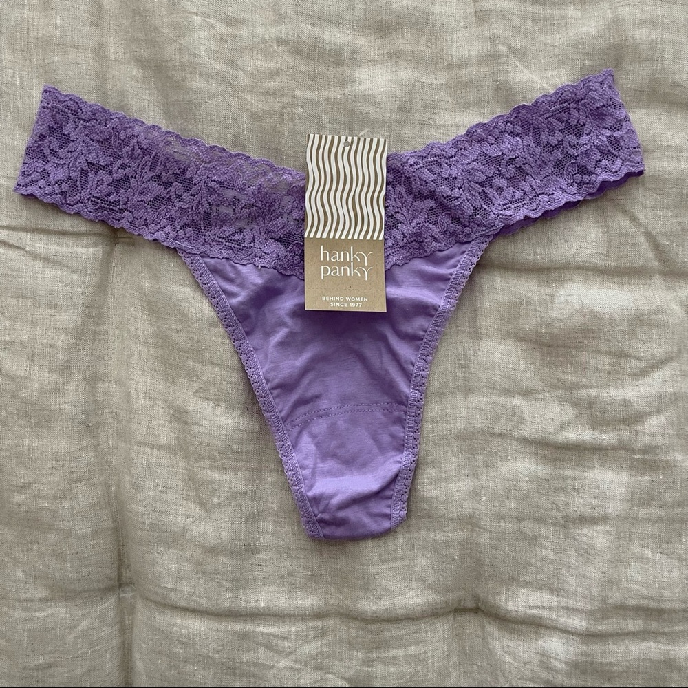 NWT Hanky Panky Cotton Original Rise Thong